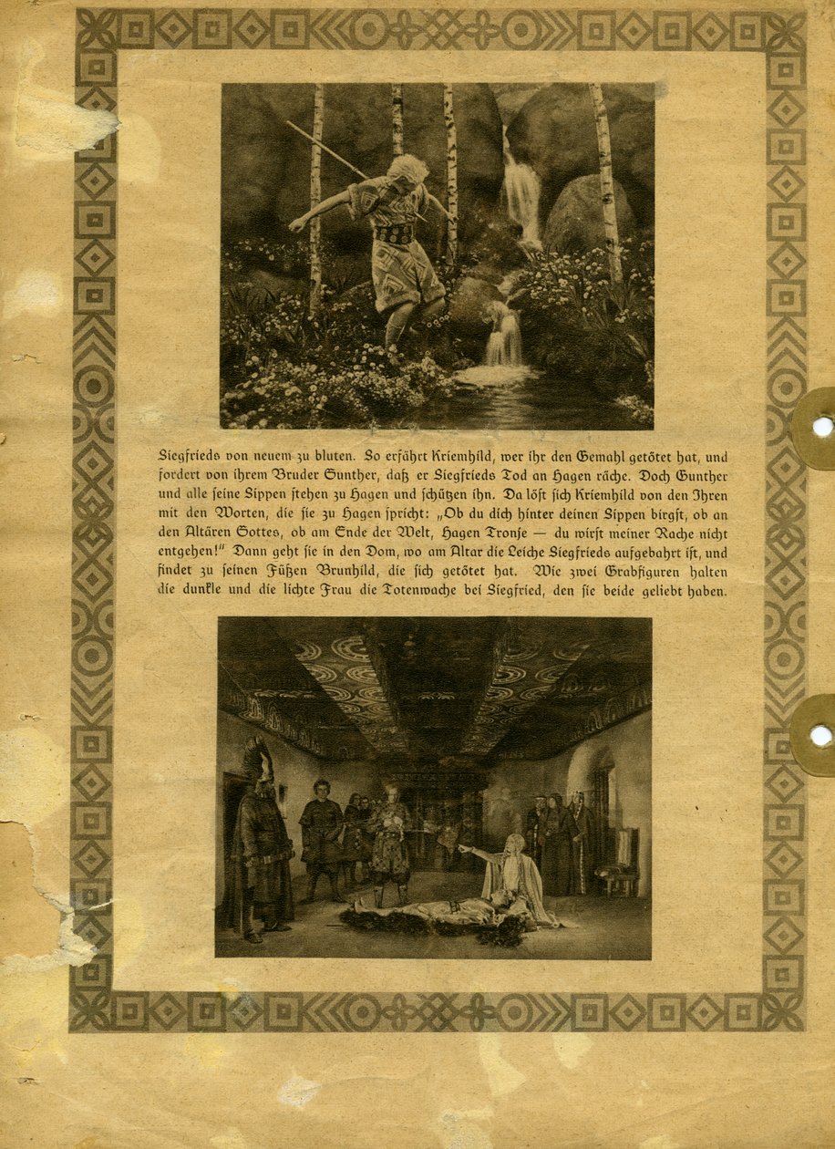 DIE NIBELUNGEN 1924-SYNOPSIS (La mort de Siegfried)-08 作者 不明