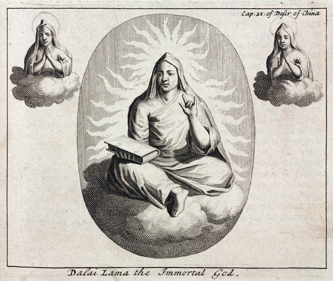 Dalai Lama Mulungu Wosakhoza kufa, c 1700 作者 不明