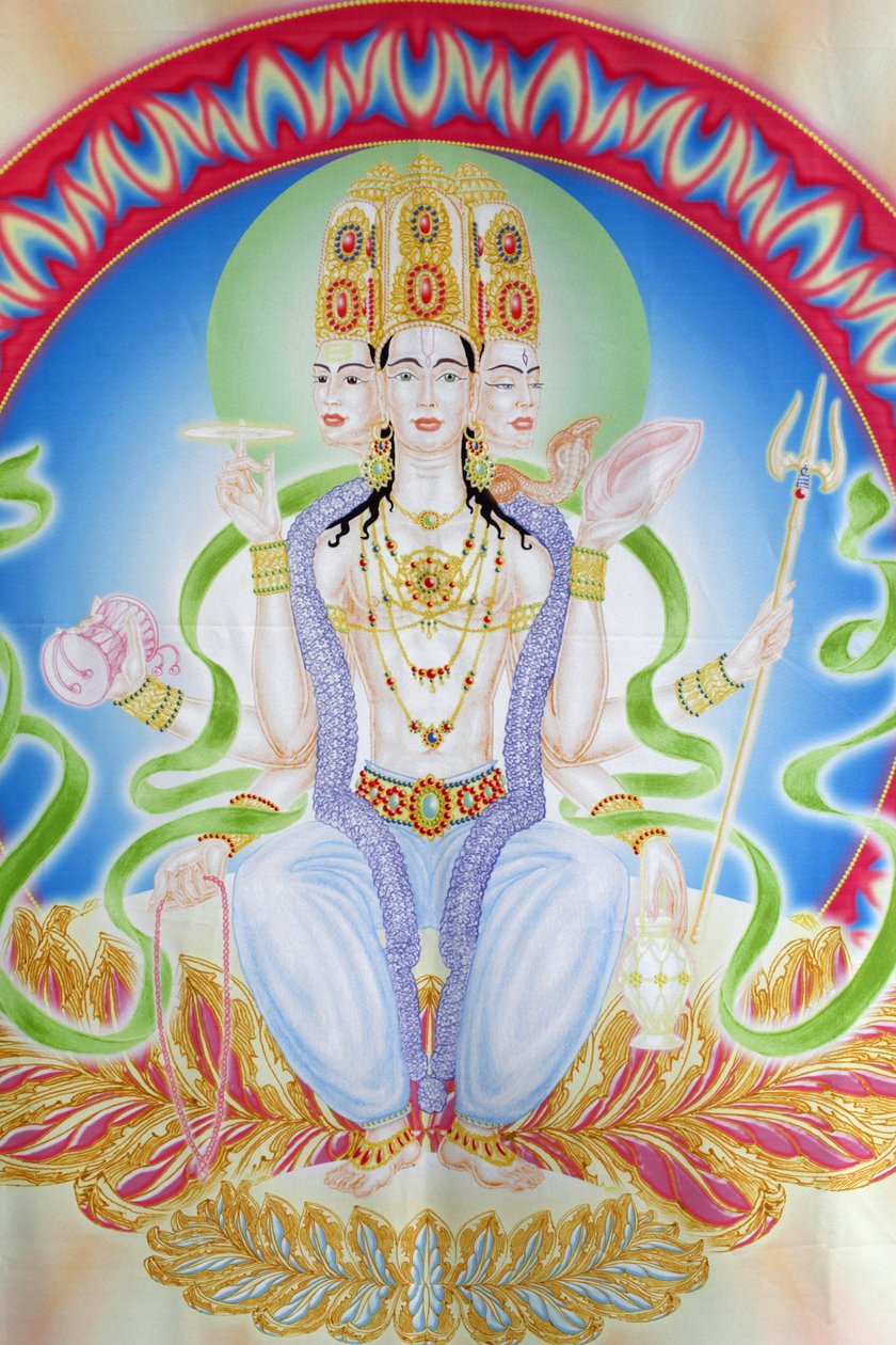 Datatreya图像 哈里德瓦 印度 作者 不明
