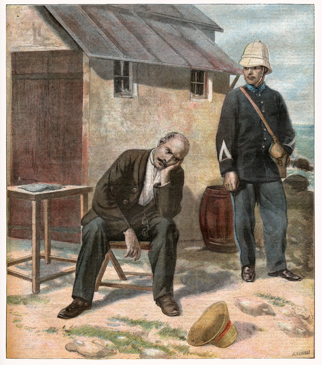 德雷福斯案。 1896年（雕刻） 作者 未知艺术家