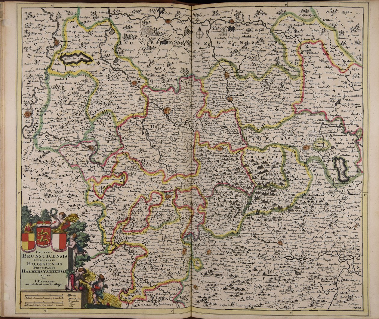 Ducatus Brunsuicensis episcopatus Hildesiensis principatus Halberstadiensis tabula 作者 未知艺术家