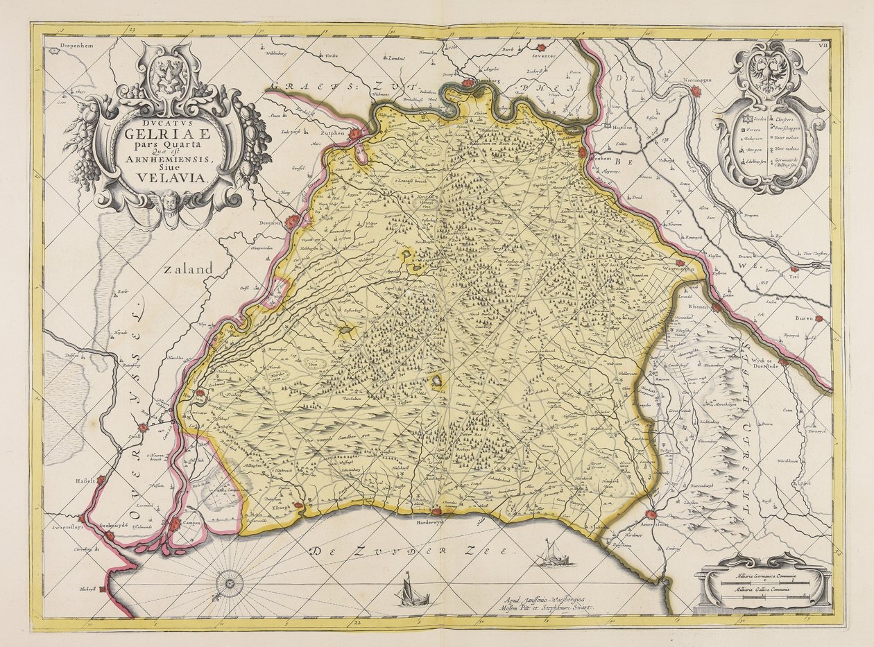 Ducatus Gelriae pars quarta quae est Arnhemiensis siue Velavia 作者 未知艺术家