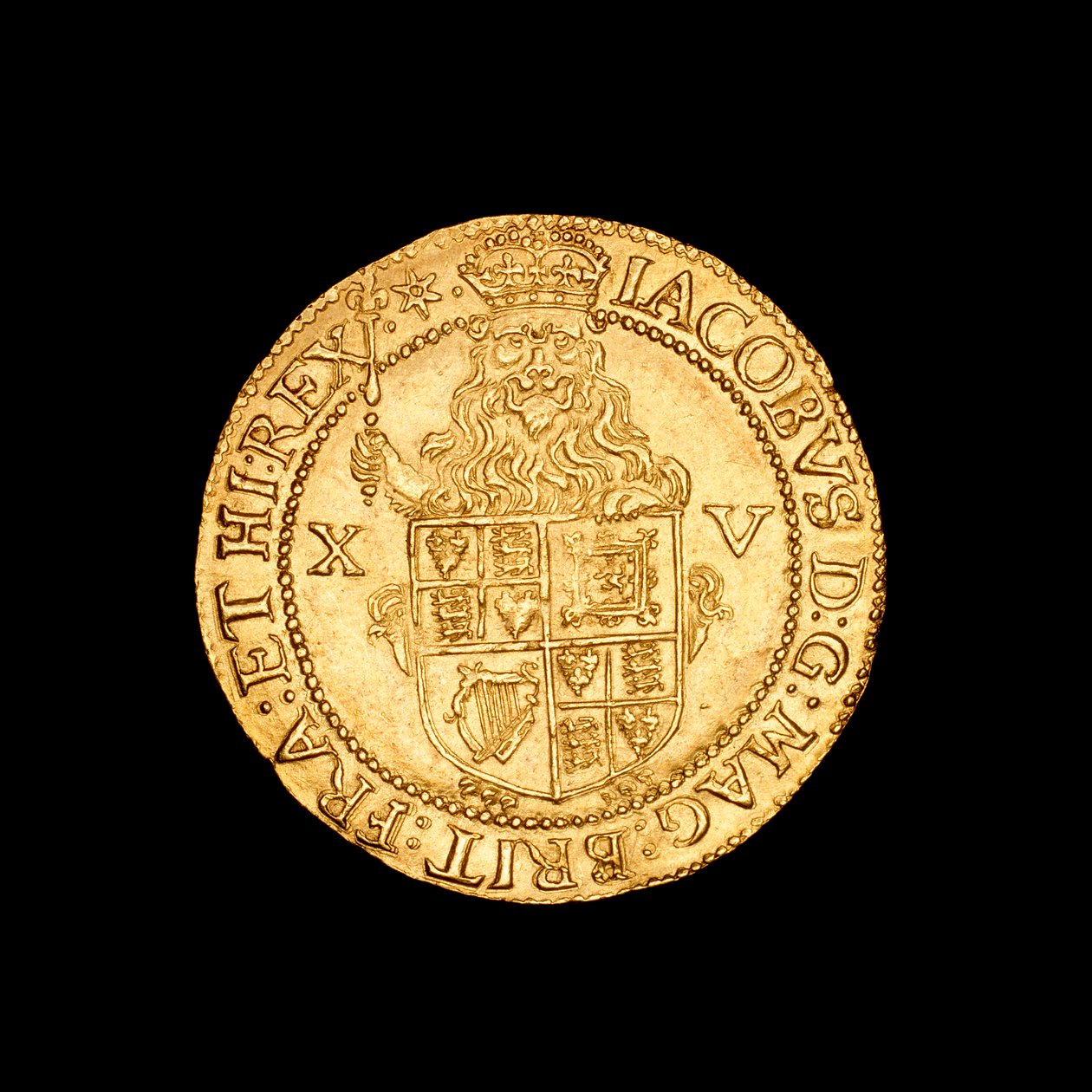 英国锤纹金刺里亚尔硬币 作者 未知艺术家