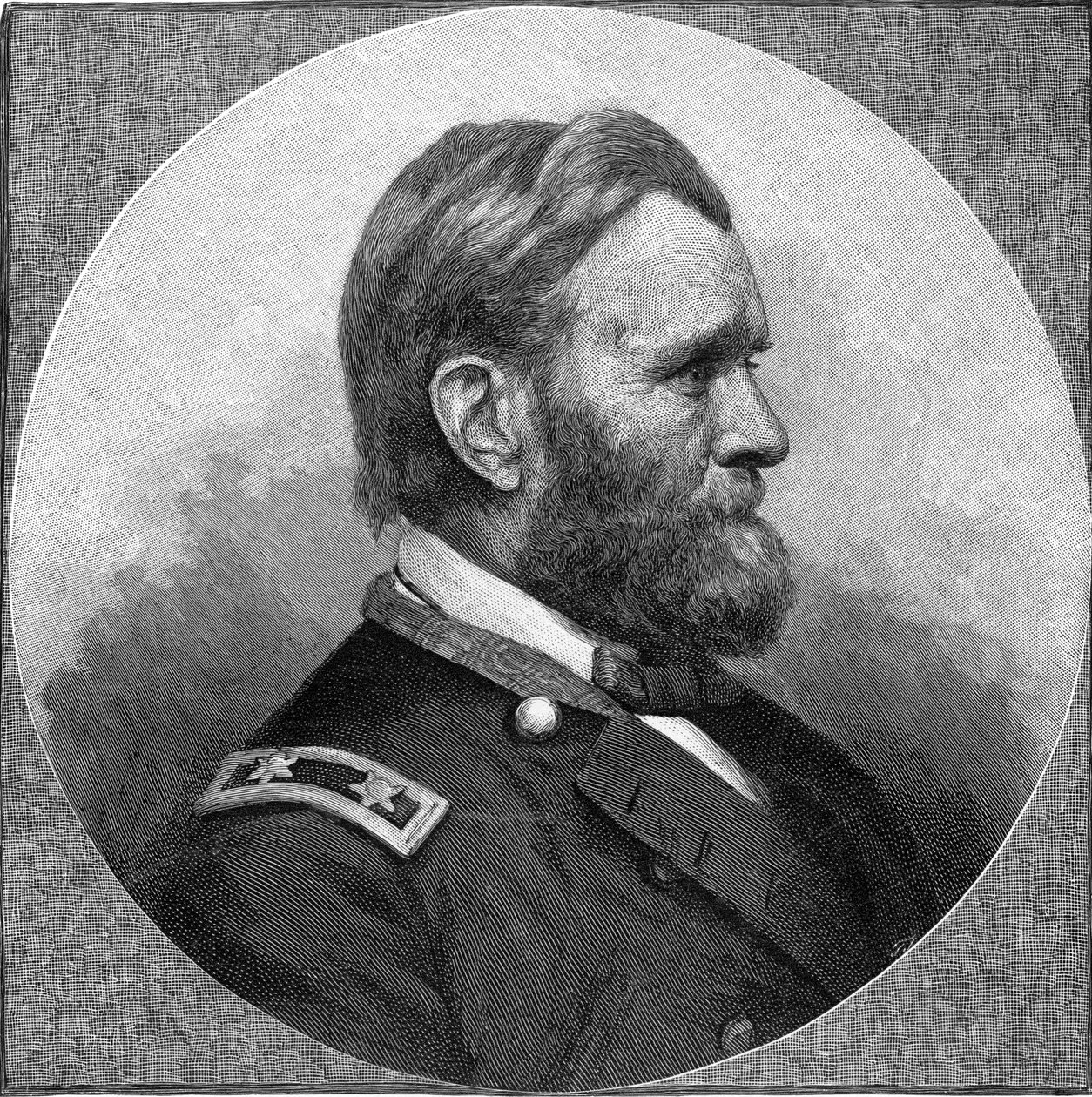 Engraving of Ulysses S Grant (b/w photo) 作者 不明