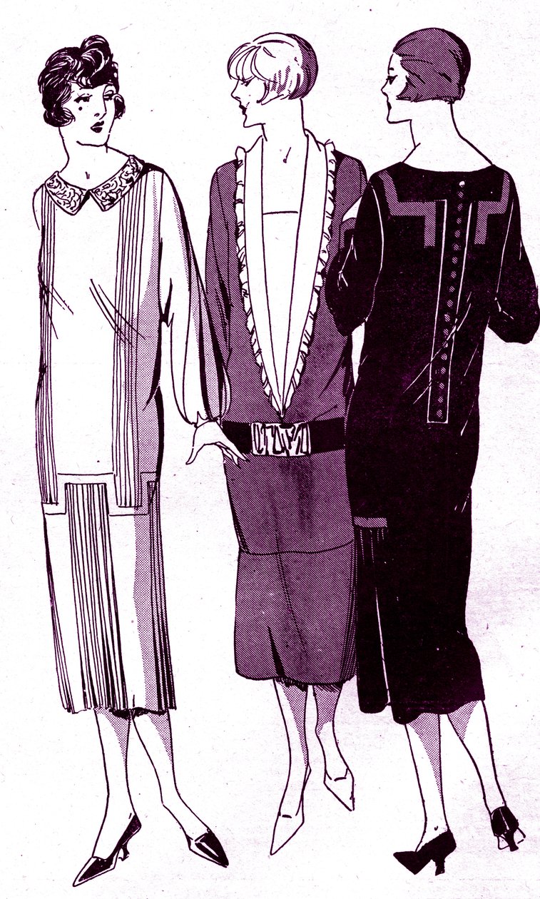 时尚：1925 年 5 月的礼服 作者 未知艺术家