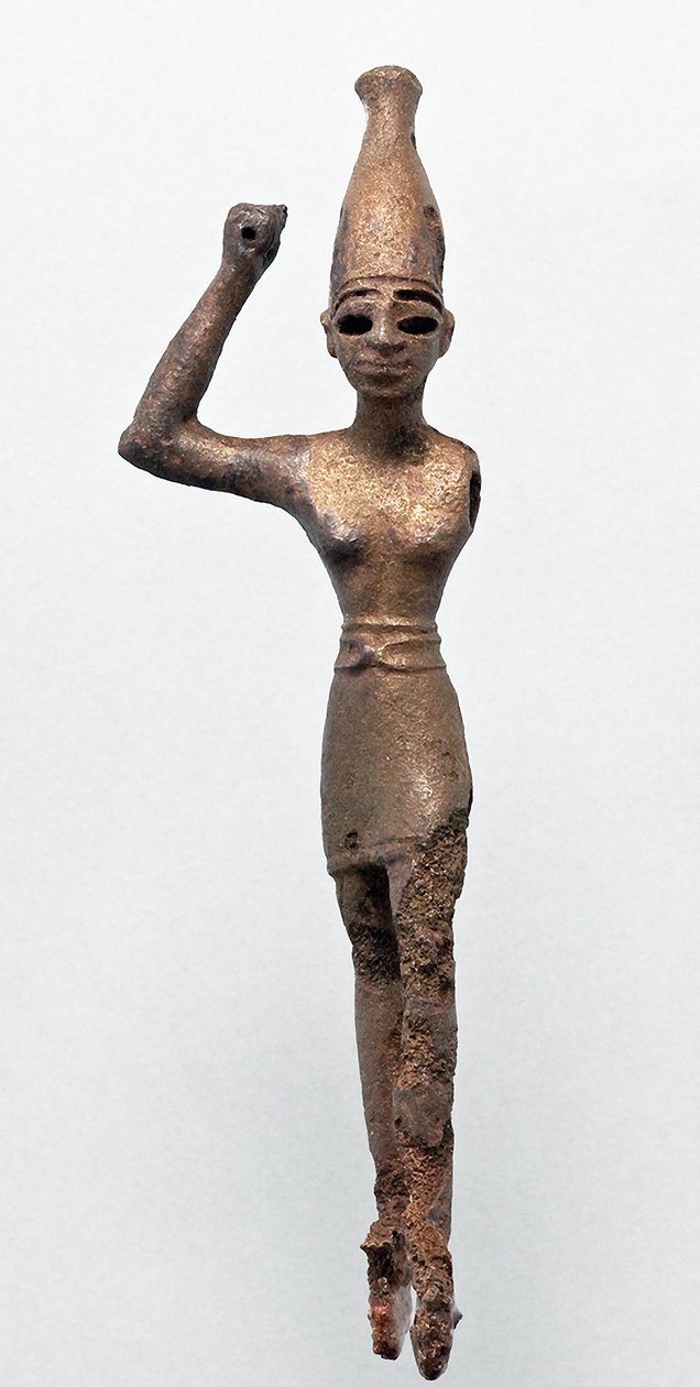 公元前1300-1200年，米吉多的神像巴尔雕像 作者 不明