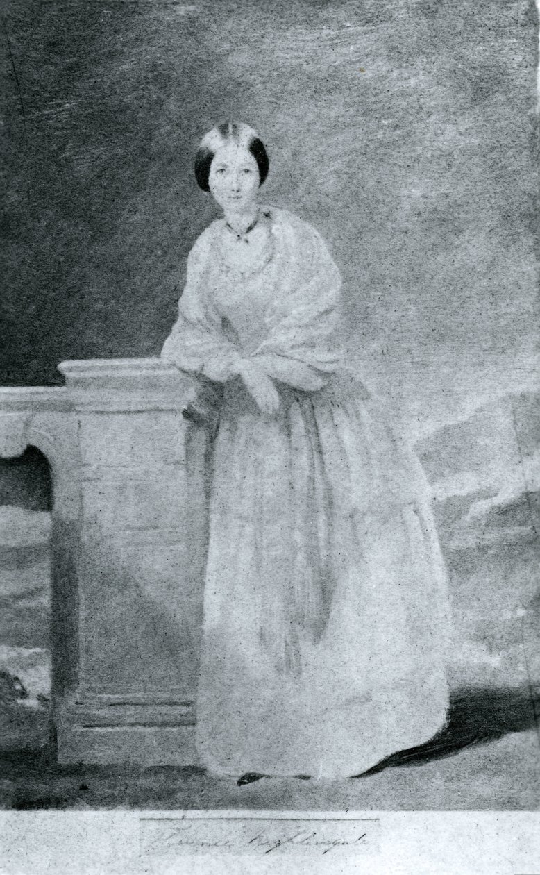 弗洛伦斯-南丁格尔，英国护士和医院改革者，约1860年 作者 不明