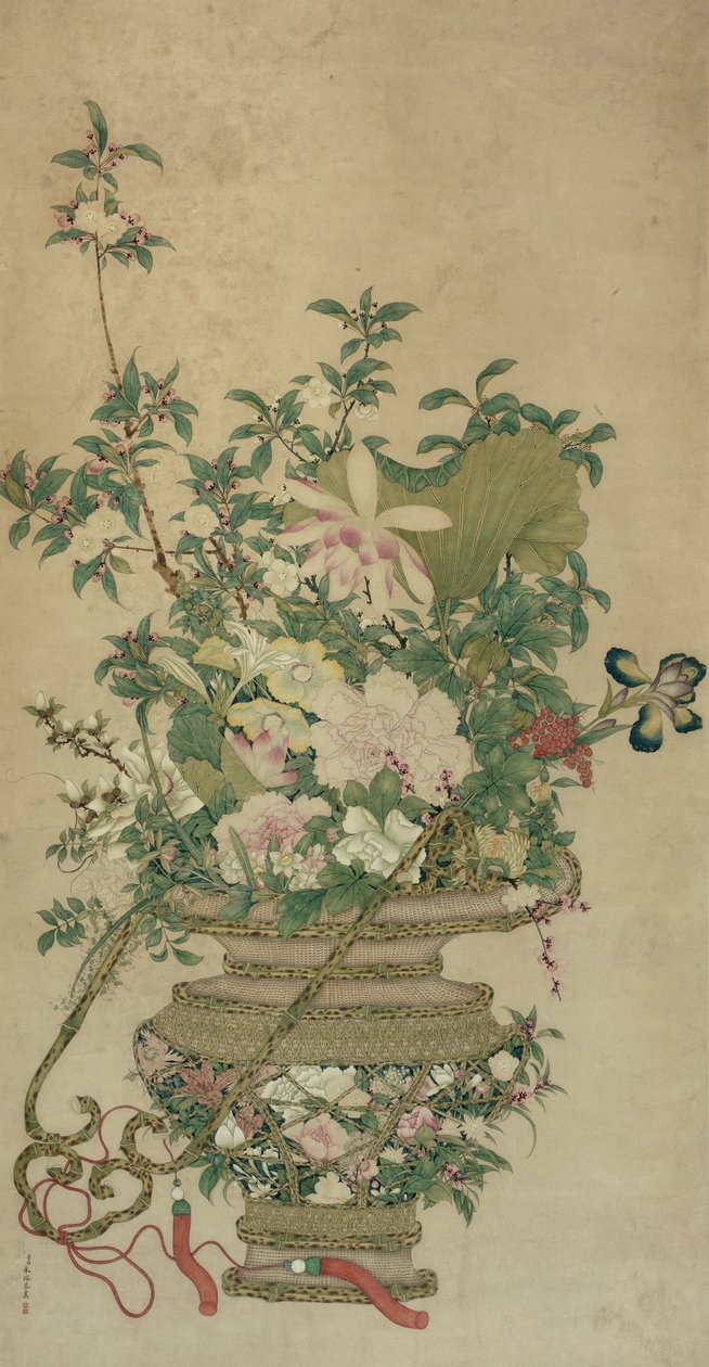 十八世纪至四十九世纪清朝的四季花 作者 不明