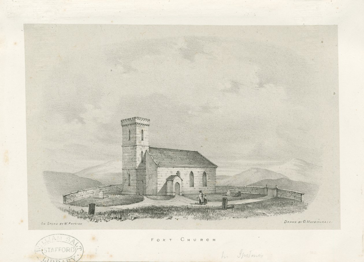 Foxt Church-版画，nd [c 1840] 作者 不明