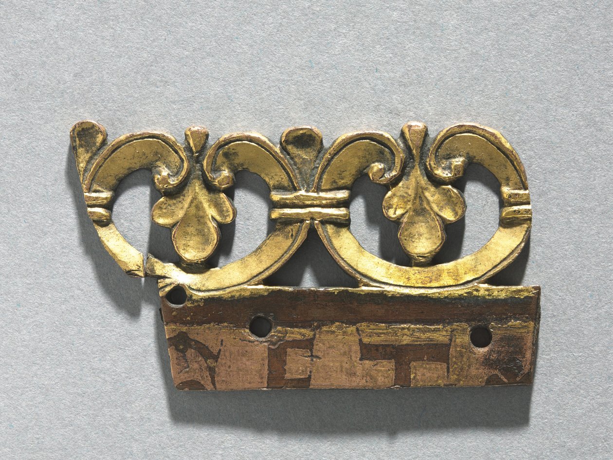从圣地神社观赏冠的片段，约1165-1180年 作者 不明