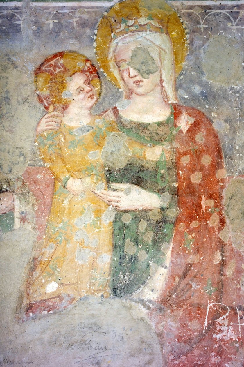 壁画（十五），Vasca Limaria（第十一座罗马建筑），Capitular博物馆，Atri，Abruzzo，意大利 作者 不明