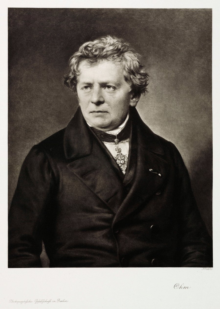Georg Simon Ohm，德国物理学家，c 1840 作者 不明
