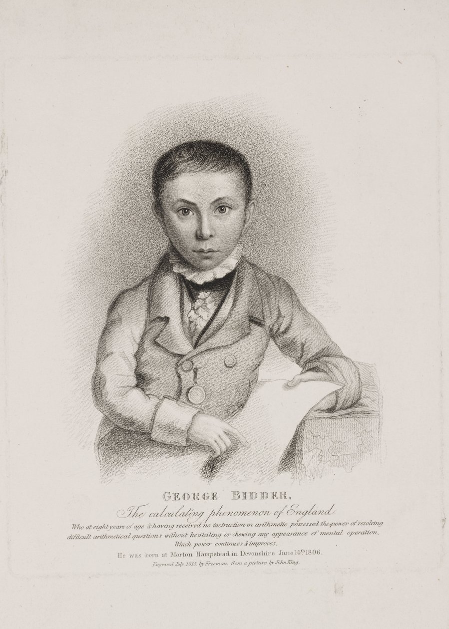 George Parker Bidder, mathematician, engineer and child prodigy 作者 不明