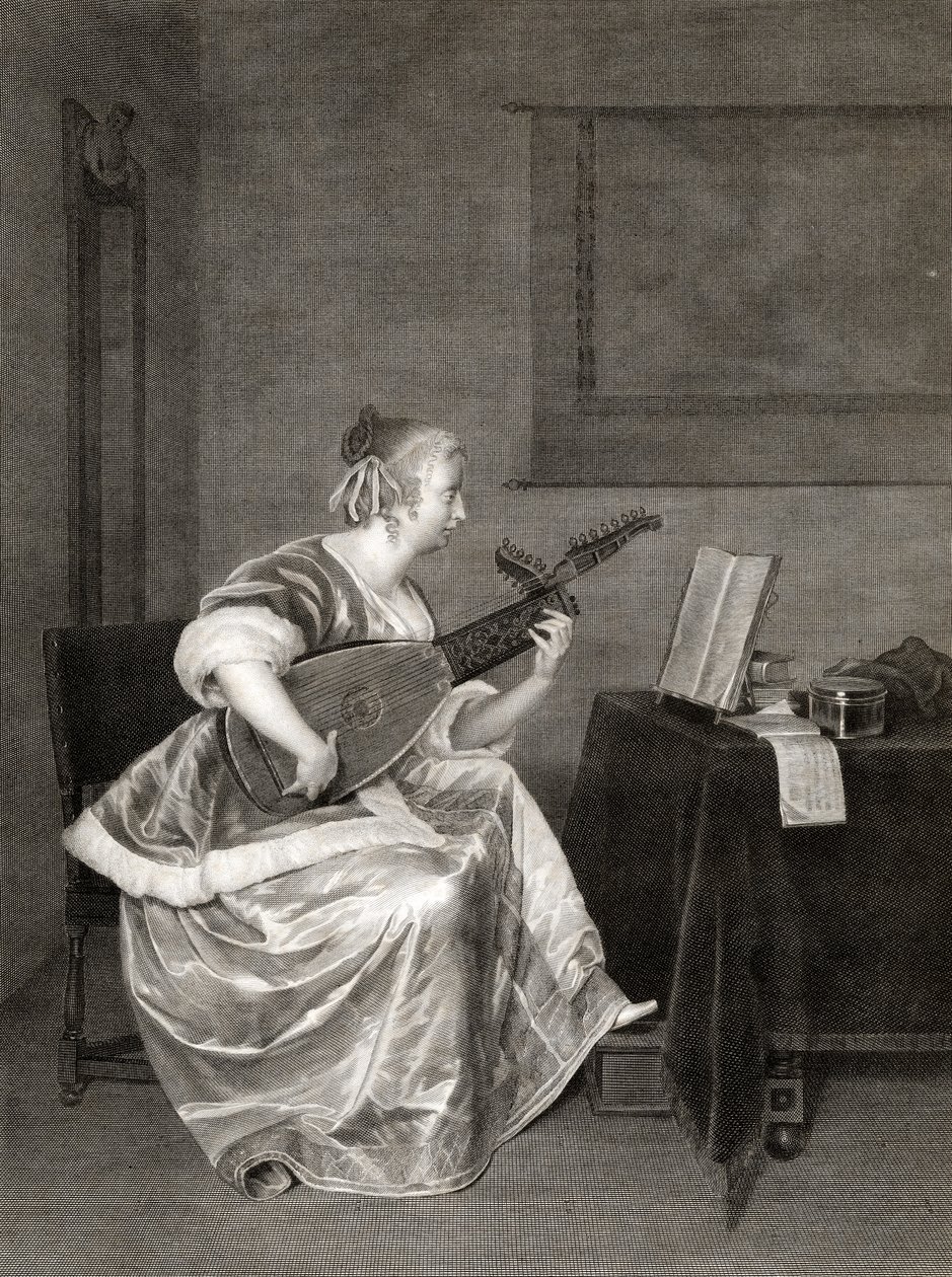 Gerard Ter Borch，“曼陀林学生”。 作者 不明