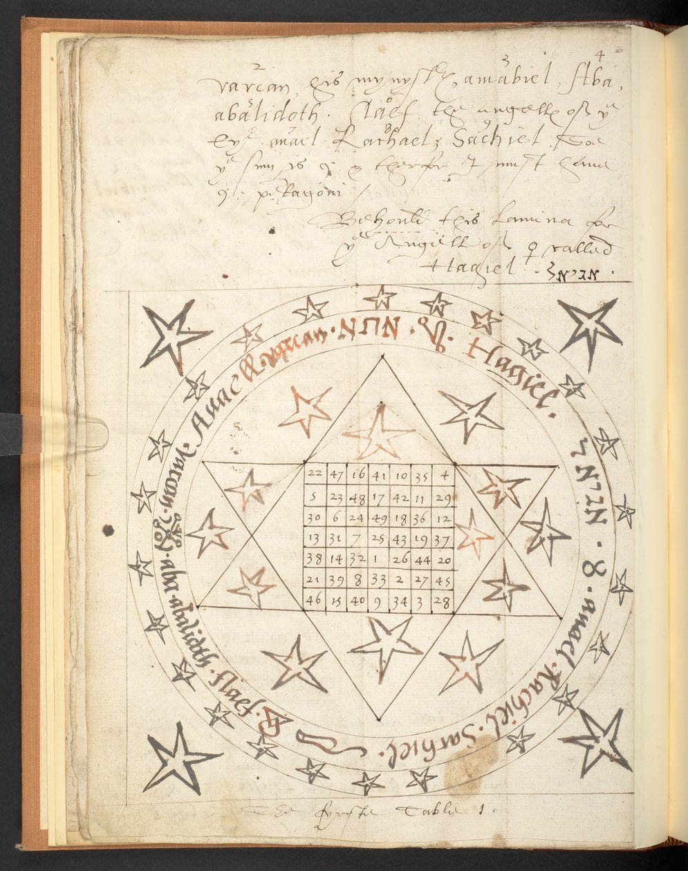 哈雷 2267，f.12v，十六世纪的爱情魔术图（牛皮纸） 作者 未知艺术家