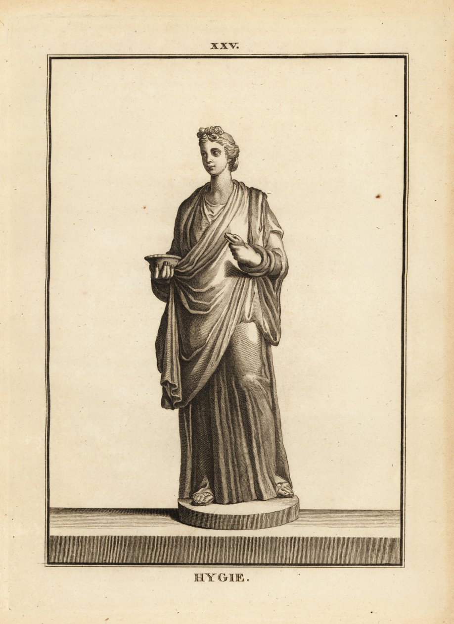 希吉娅（Hygieia），希腊和罗马的健康和清洁女神，药神阿斯克勒庇俄斯的女儿 作者 不明