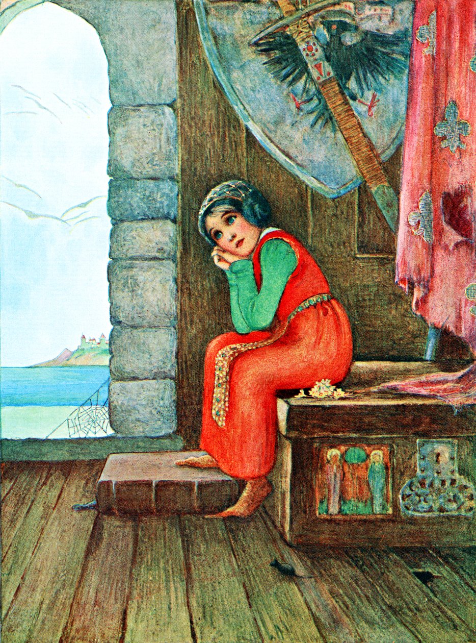 Millicent 和 Githa Sowerby 所著《童年》（1907 年出版）一书中《旧箱子》一诗的插图 作者 未知艺术家