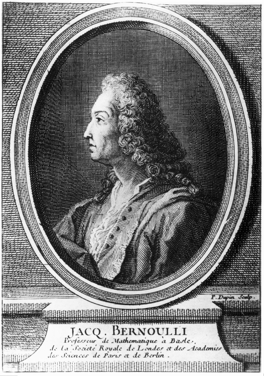 Jacques Bernoulli，瑞士数学家，约1700年 作者 不明