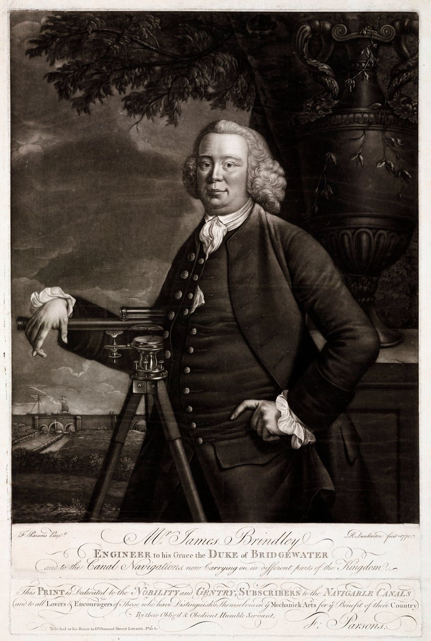 James Brindley, British civil engineer and canal builder 作者 不明