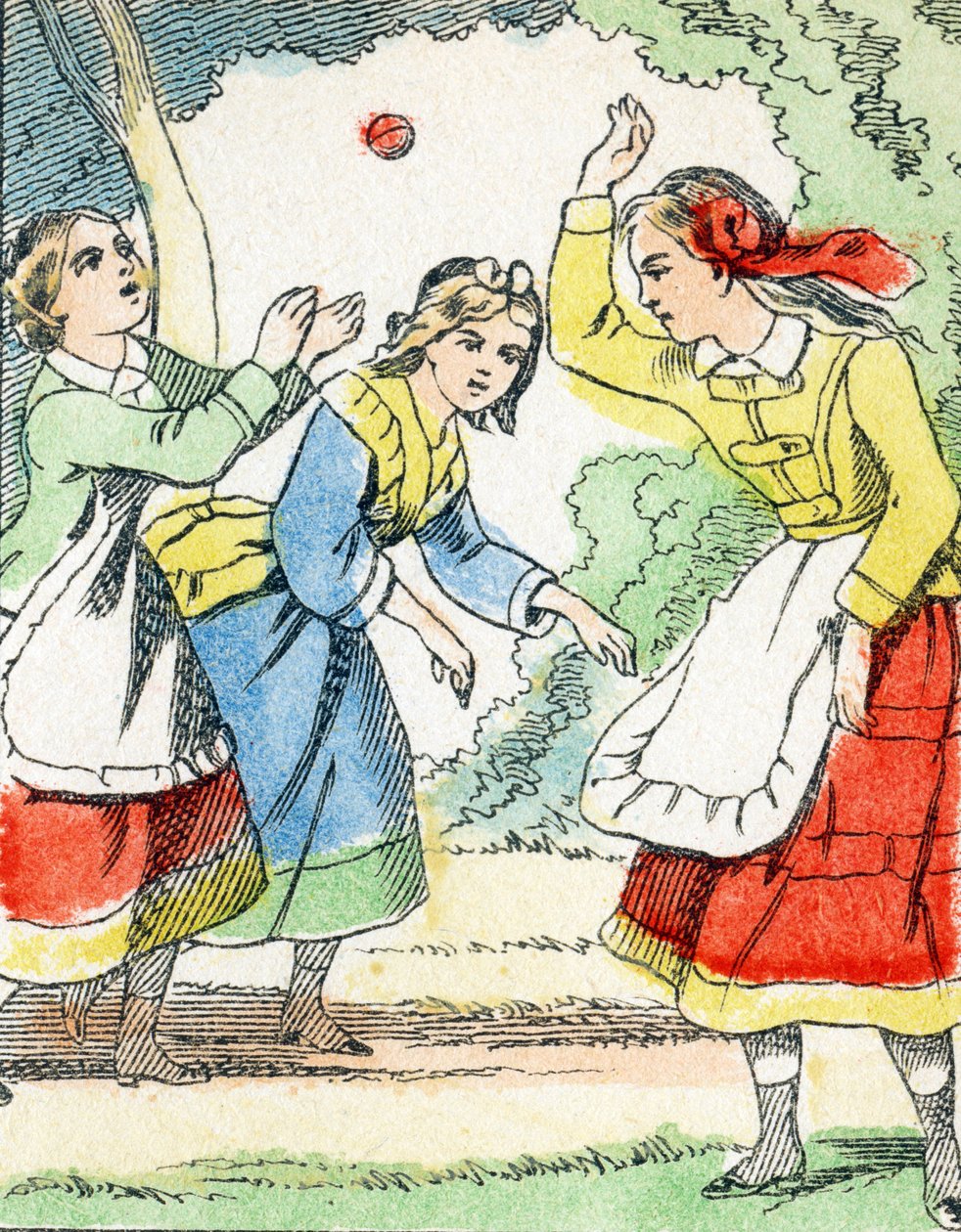 游戏：La pelota - Child Entertainment Alphabet c.1890（石版画） 作者 不明