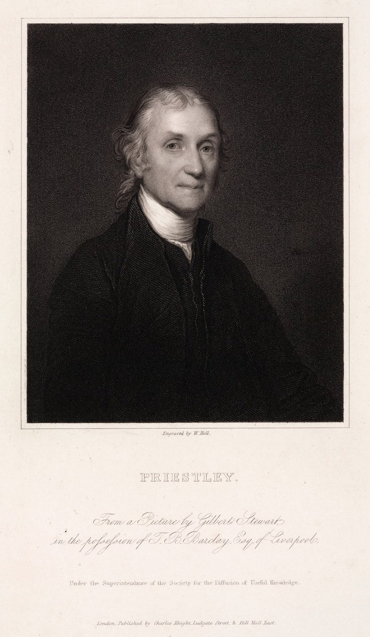 Joseph Priestley，英美神学家和化学家，c 1800 作者 不明