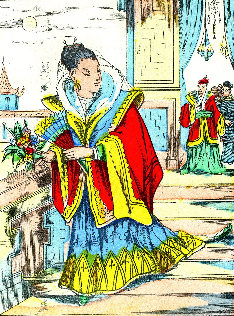 La Cendrillon Japonaise" - 日本灰姑娘。 作者 未知艺术家