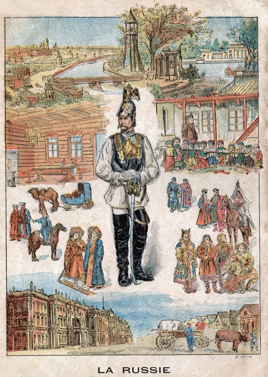 La Russie.俄罗斯》。 作者 尼古拉斯·利兹