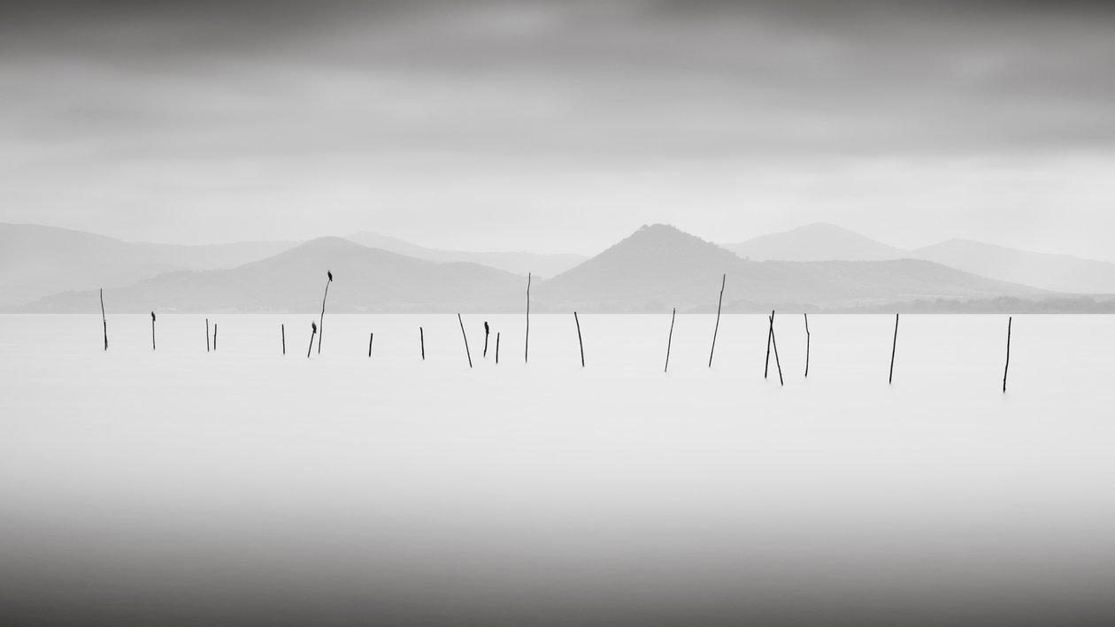 意大利翁布里亚特拉西梅诺湖，2015 年（黑白照片） 作者 未知艺术家