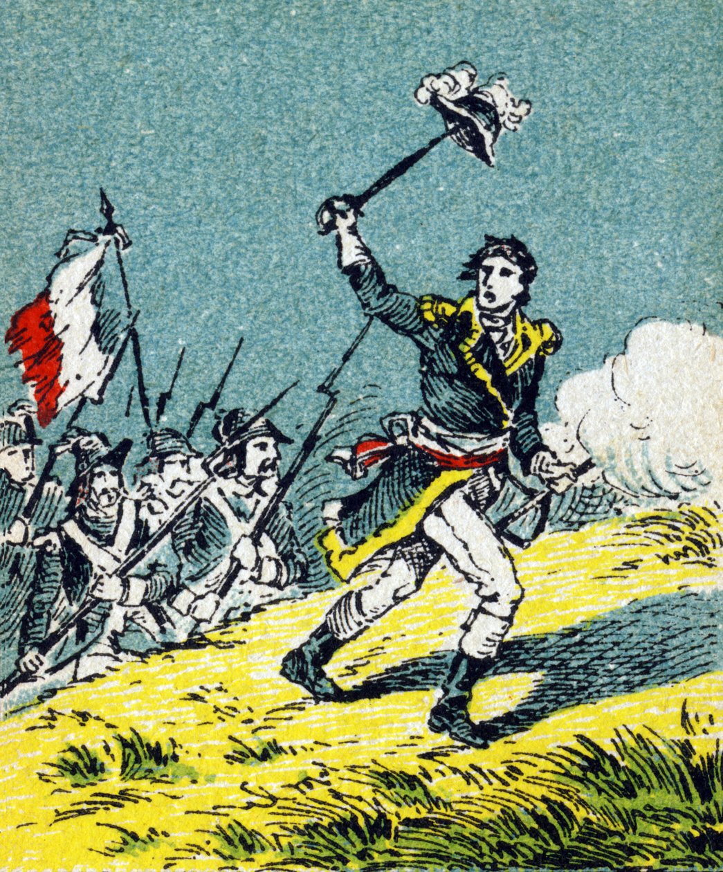 拉扎尔·尼古拉斯·玛格丽特·卡诺 (Lazare Nicolas Marguerite Carnot) 于 10 月 16 日在瓦蒂尼战役期间 作者 不明