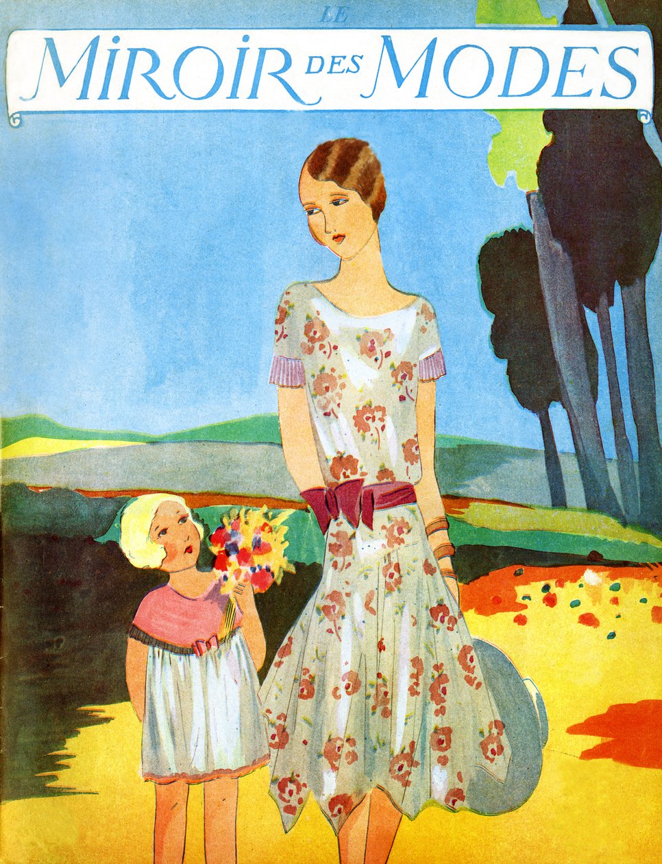 Le Miroir des Modes 1928 年 4 月 作者 未知艺术家