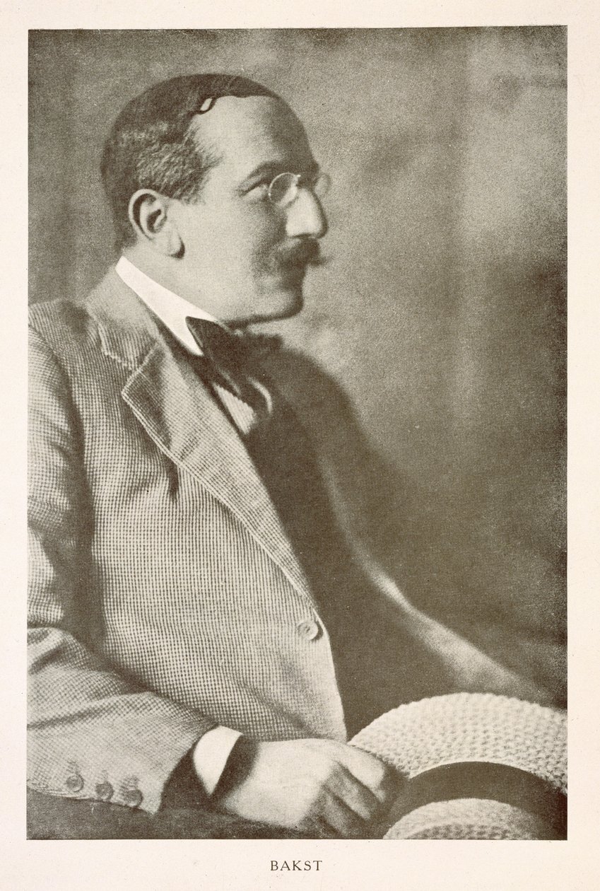 Leon Bakst (1866-1924)，俄罗斯画家，肖像照片（黑白照片） 作者 不明