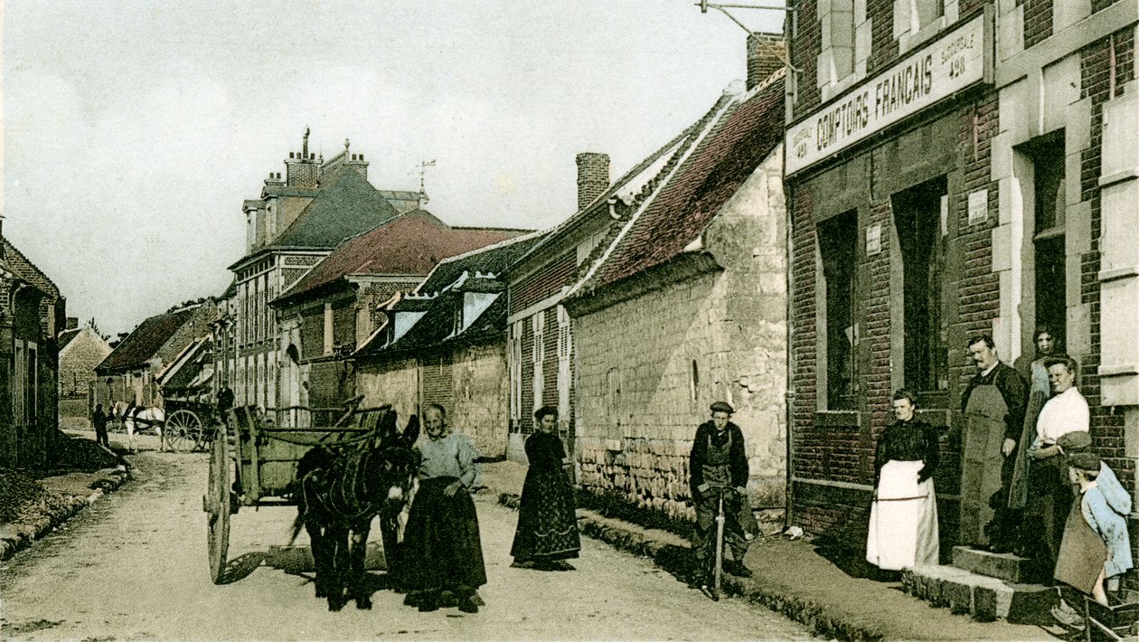Les Comptoirs Français，一家食品分公司，位于雷米，约1900年和1914年。 作者 未知艺术家