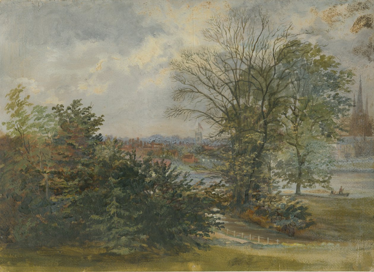 利奇菲尔德-遥远的景色：油画，nd [？19th cent] 作者 不明