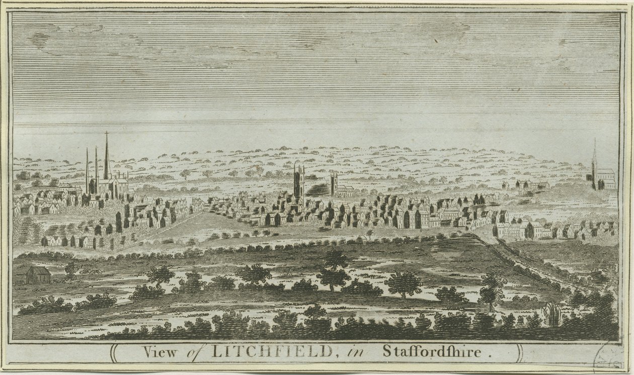 利奇菲尔德-西南景观：版画，nd [c 1780-85] 作者 不明