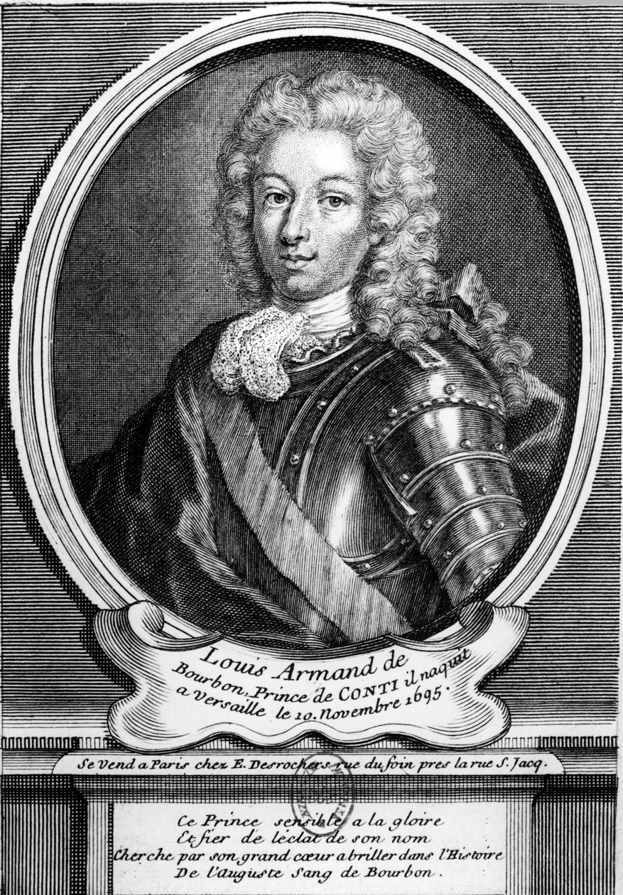 路易-阿尔芒二世，孔蒂亲王--路易-阿尔芒-德-波旁-孔蒂（1695-1727）--路易-阿尔芒-德-波旁，孔蒂亲王（1695年生在凡尔赛）。 作者 未知艺术家