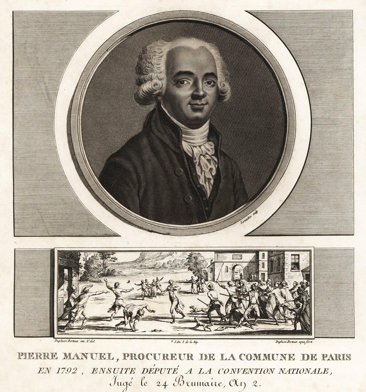 Louis Pierre Manuel, writer, Prucurer to the Commune of Paris, guillotined 1793 作者 不明