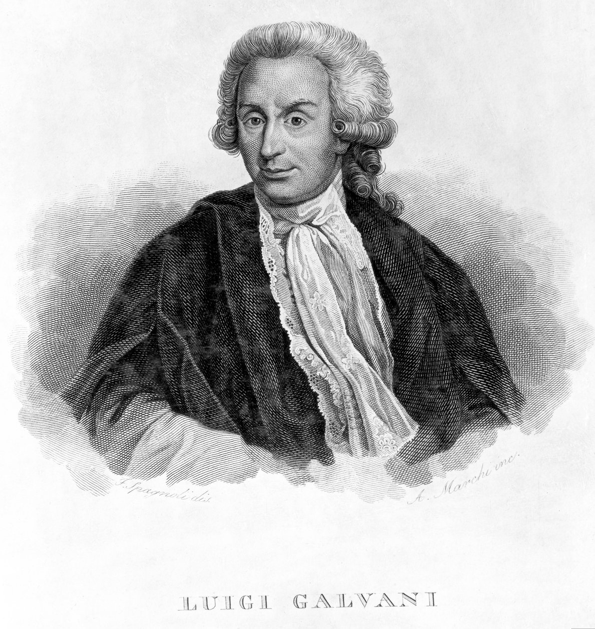 Luigi Galvani，意大利生理学家，约1770年代 作者 不明