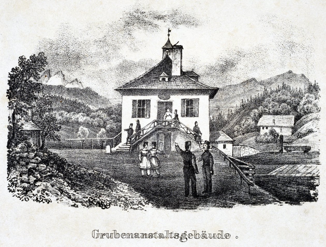 Mine de sel: le batiment de l