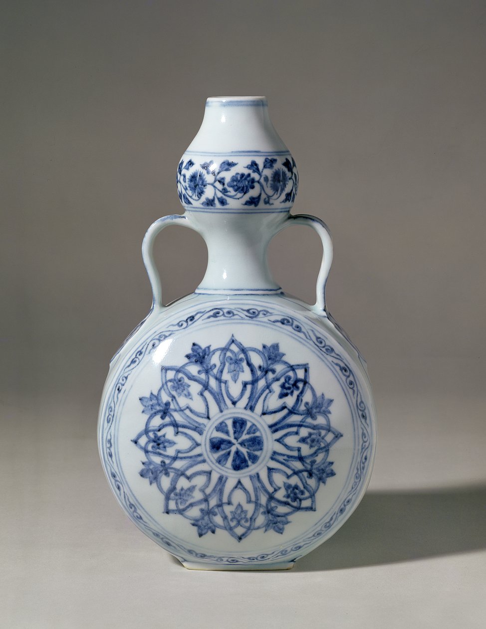 明青花朝圣瓶，宣德马克（1426-35） 作者 不明