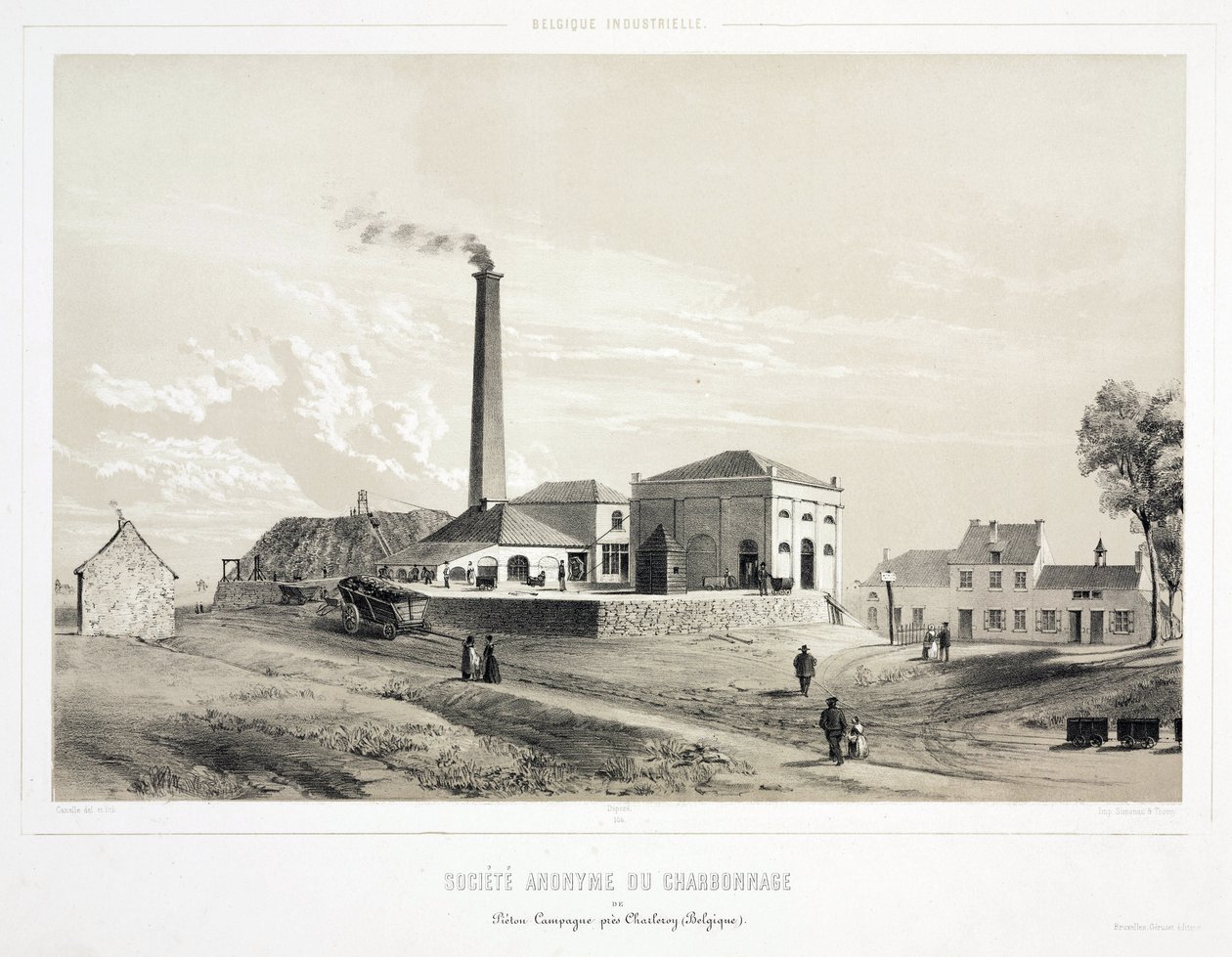 Mining, Coal Coalmining company, Pieton Campagne, Belgium 作者 不明
