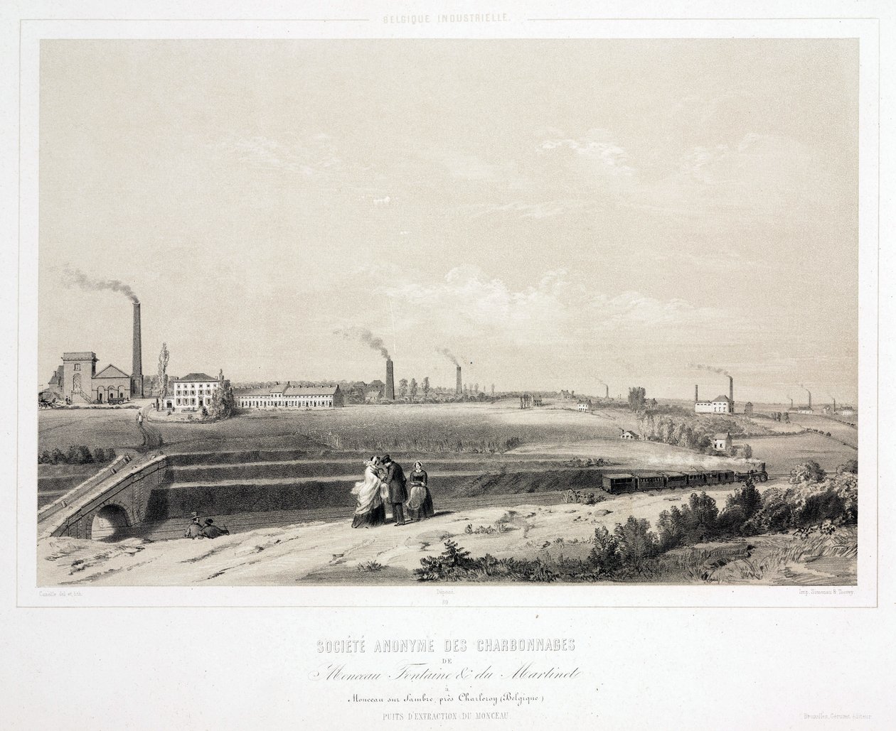 Mining, Coal Monceau Fontaine & du Martinet Coalmining Ltd, Belgium 作者 不明