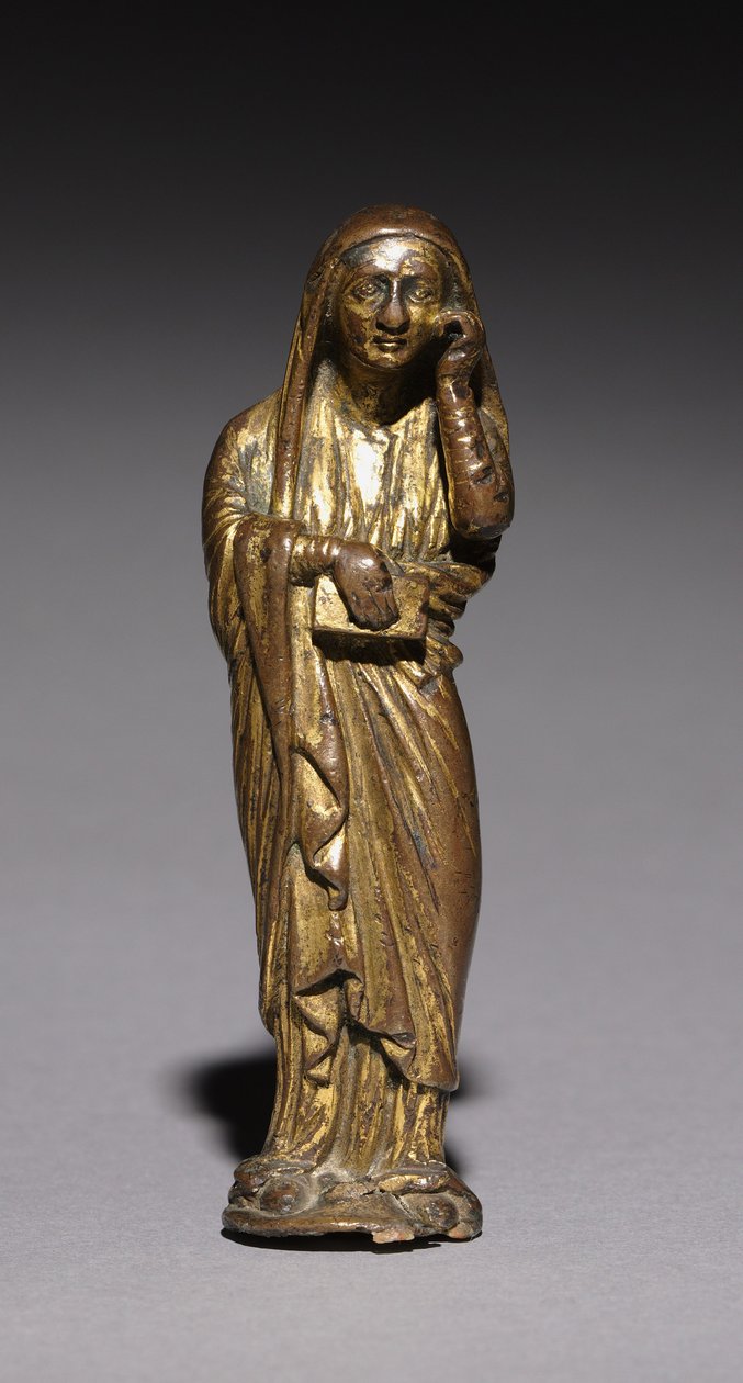 哀悼玛丽，可能来自祭坛十字架，1200-1300年 作者 不明
