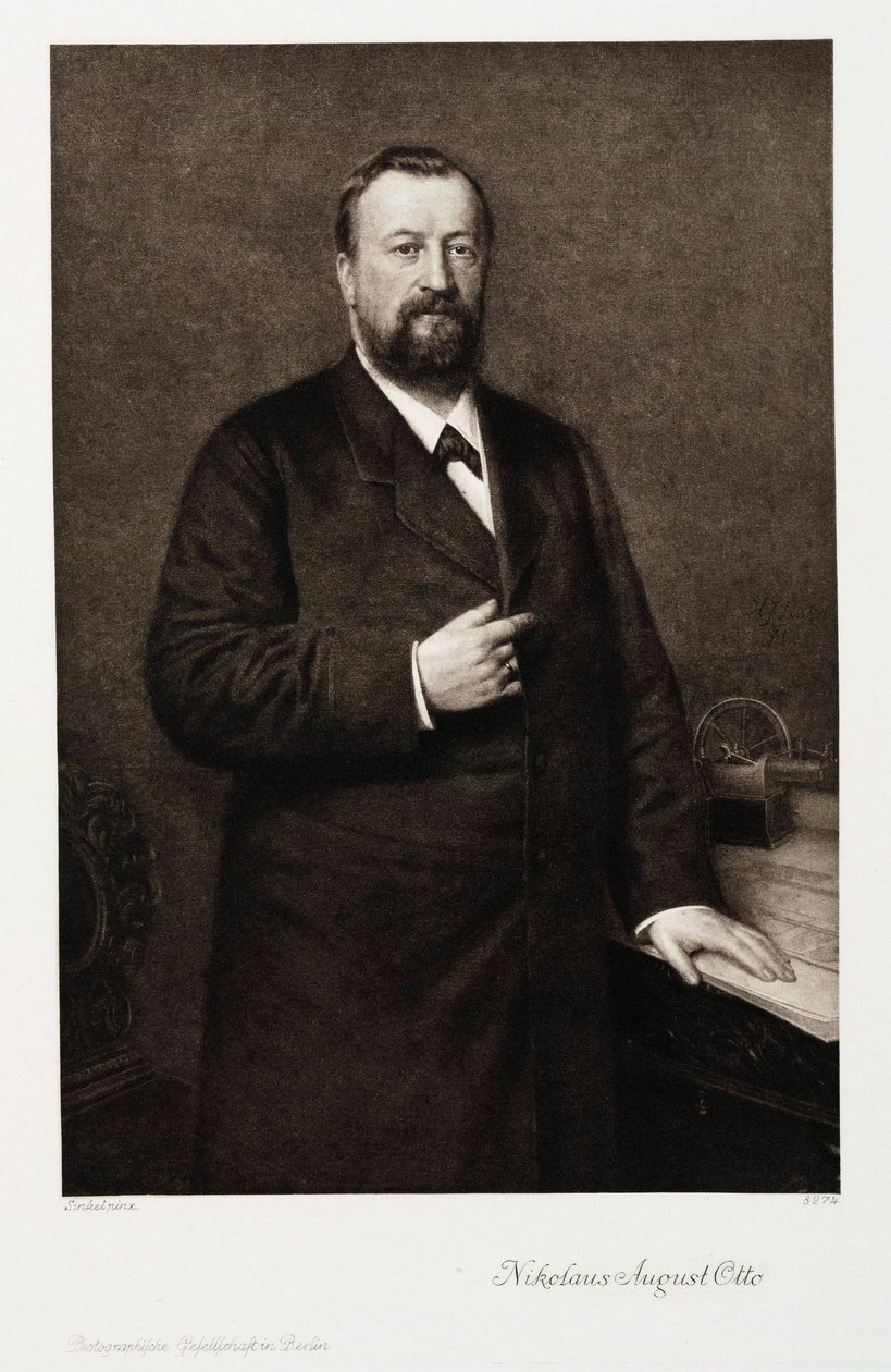 Nikolaus August Otto, German engineer, c 1870s 作者 不明