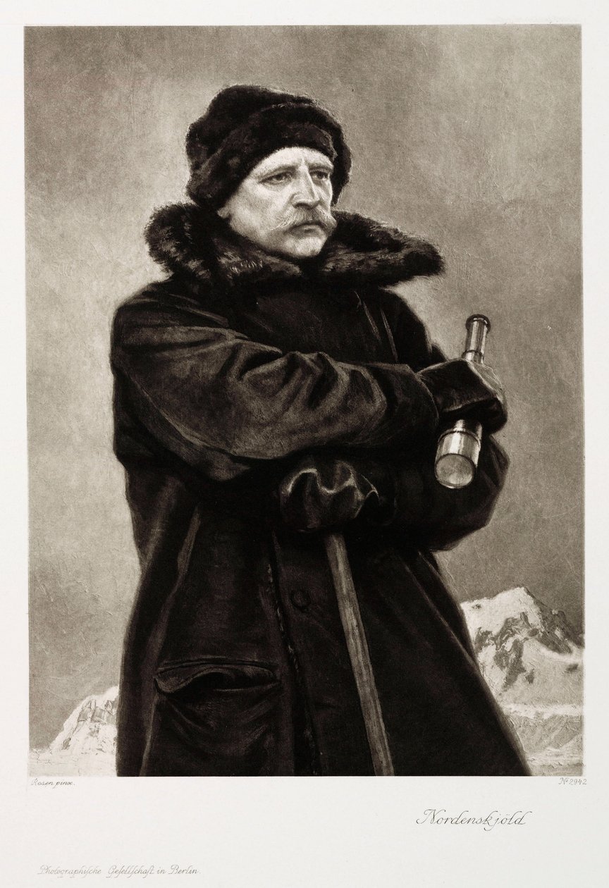 Nils Adolf Erik Nordenskjold，瑞典地质学家和北极探险家，1880 年代 作者 不明