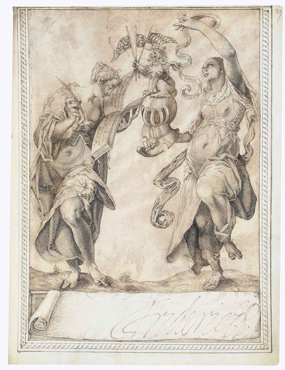 Philipp Hainhofer专辑Amicorum的页面，1596-1633年 作者 不明