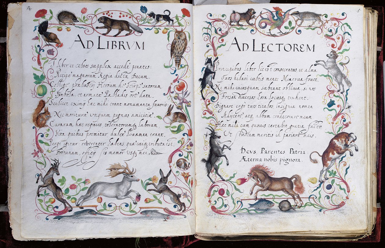 Philipp Hainhofer专辑Amicorum的页面，1596-1633年 作者 不明