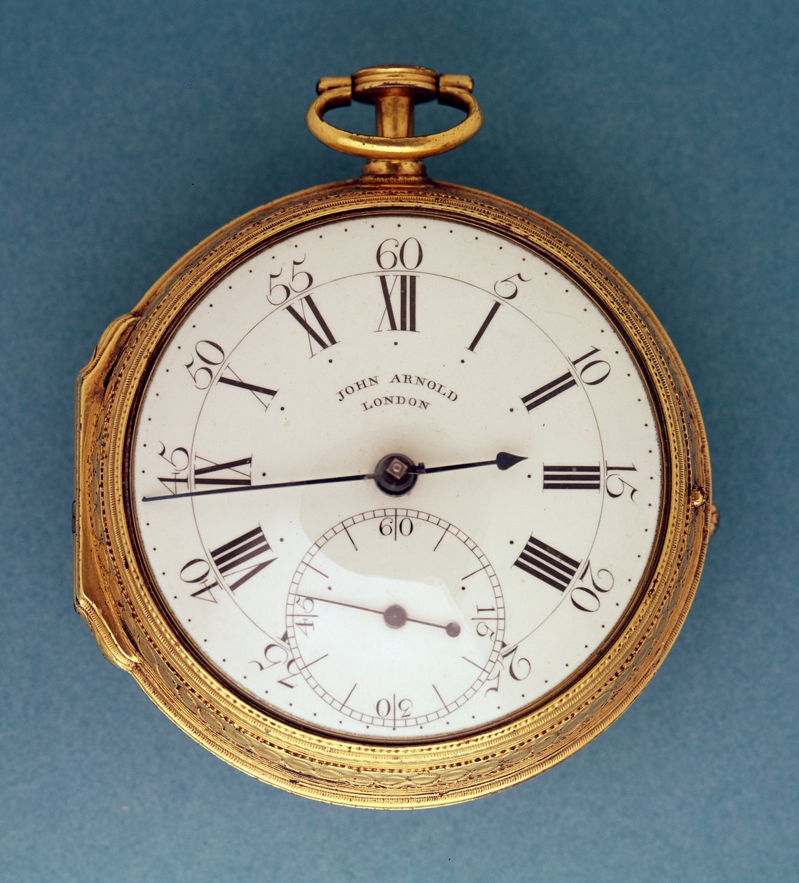 Pocket watch, with silver-gilt case and white enamel dial, English, by John Arnold 作者 不明