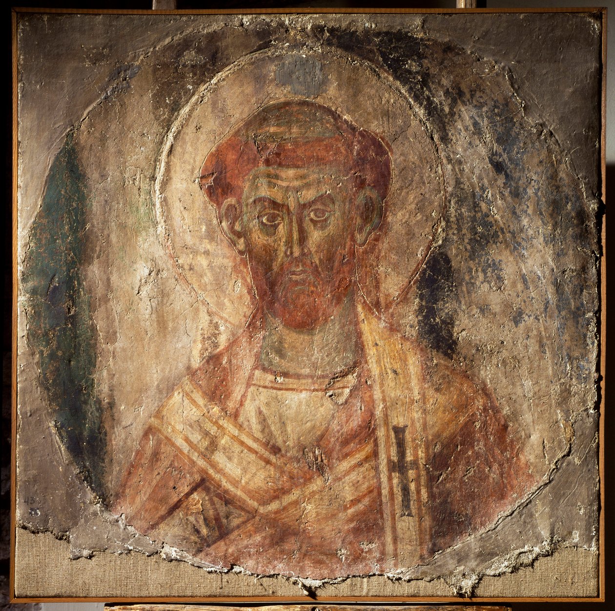 Pope Anacletus (or Cletus) (fresco, 5th century) 作者 未知艺术家