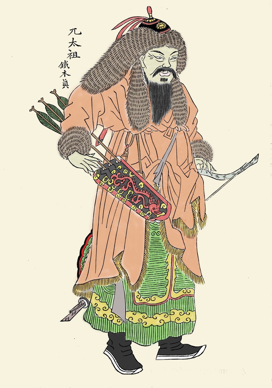 成吉思汗的肖像 作者 不明
