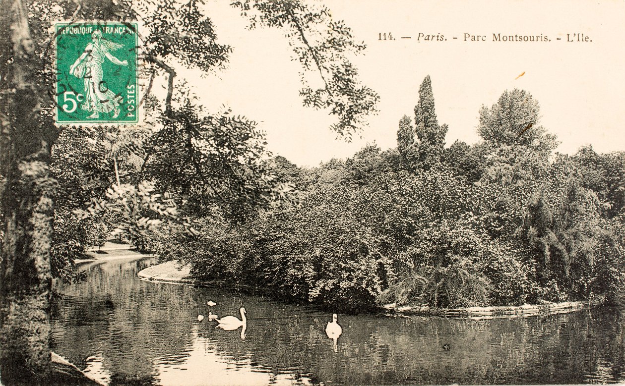 明信片/Parc Montsouris/巴黎/塞纳河/法兰西岛/法国 作者 未知艺术家